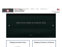 Tablet Screenshot of customizemycontainer.com